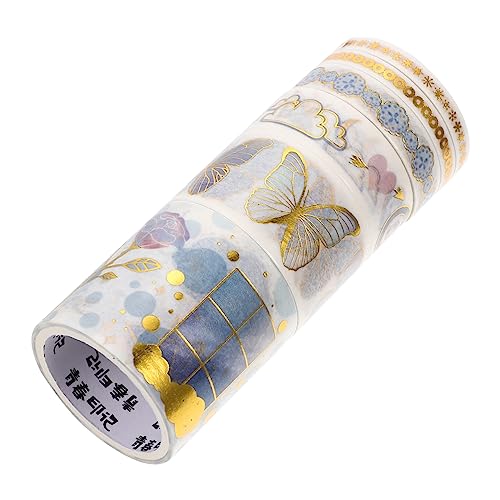 BELLIFFY 1 Box Aufkleber Taschenband Blumendekorationen Pflanzendekor Blumen Washi Klebeband Dekoratives Masking Tape Washi Masking Klebeband Klebriges Washi Reisedekor Blumen von BELLIFFY