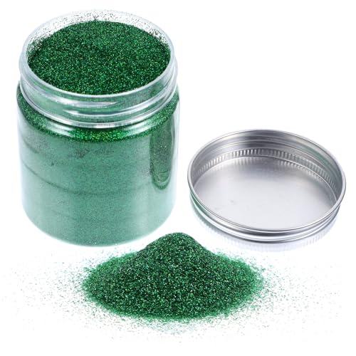 BELLIFFY 1 -Glitzerpulver Nagelfolie Basteln Sie Glitzer-Pailletten Nailart-Glitzer aufbewahrungsdose aufbwahrungs-box grün Körper Glitzer Basteln Sie feinen Glitzer das Haustier Green von BELLIFFY