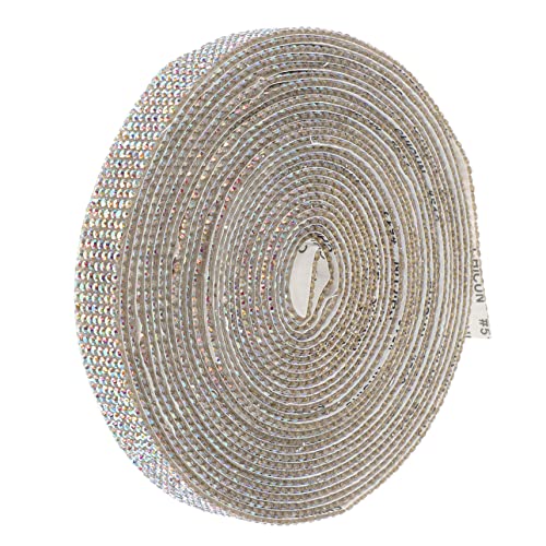 BELLIFFY 1 Rolle Crystal Hot Diamond Diamantgürtel Diamantband Bling Band Strassband Kostümaufkleber Blinkband Strassband Glitzeraufkleber Spitzenband Schmelzkleber von BELLIFFY