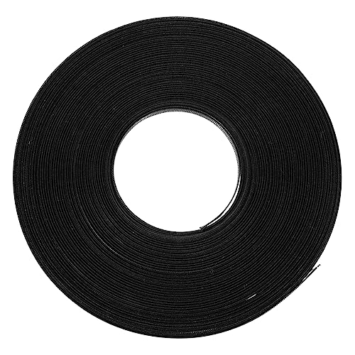 BELLIFFY 1 Rolle Formendes Fischgräten-Gurtband Leinwandband Fälschung Stockmaterial Gang anziehungskraft hochzeitskleider klettband verschleißfeste Nähstäbchen DIY-Polyester-Stäbchen Black von BELLIFFY