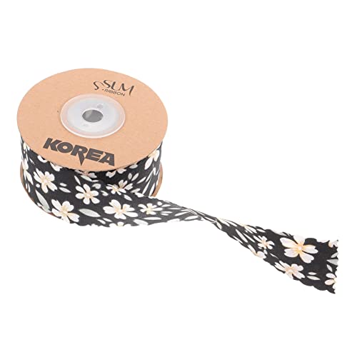 BELLIFFY 1 Rolle Kleines Blumenband Geschenkband Blumenstraußband Multifunktions-paketband Multifunktions-bastelband Präsentieren Sie Verpackungsbänder Diy Liefert Polyester Black von BELLIFFY