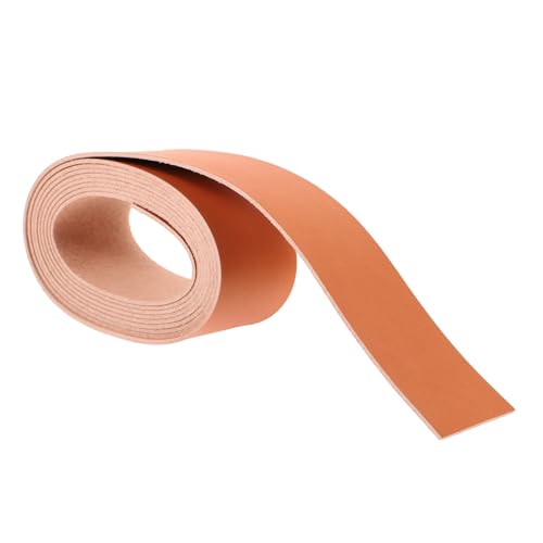 BELLIFFY 1 Rolle Lederstreifen Lederwaren Kunstmaterial Aus Leder Tasche Lederband Handgefertigtes Lederband Lederbandstreifen Selber Machen Lederriemen Für Bastelarbeiten Light Brown von BELLIFFY