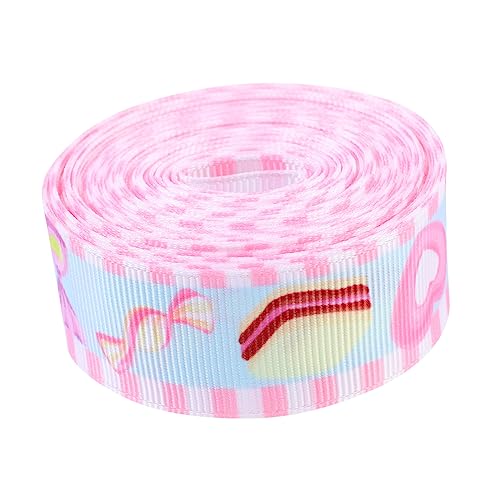 BELLIFFY 1 Rolle Schleife Halloween-Süßigkeiten Zitronenband Gnomenband dünnes Band Halloween-Bonbonband ribbon ripsband geschenkpaket hochzeitsdeco Geschenkband Verpackungsband Polyester von BELLIFFY