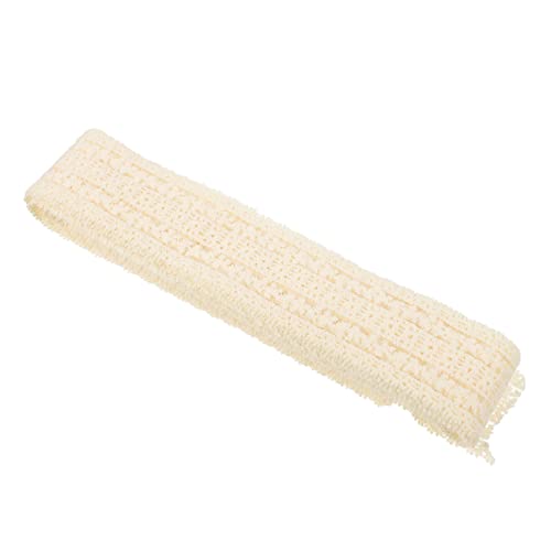 BELLIFFY 1 Rolle Stickerei Spitze Spitzenband Vorhang Spitzenbesatz Kleid Mit Blumenstickerei Weißer Spitzenstoff Schleifenkleid Weiße Verzierungen Brautkleid Spitzenbesatz Milchseide Beige von BELLIFFY