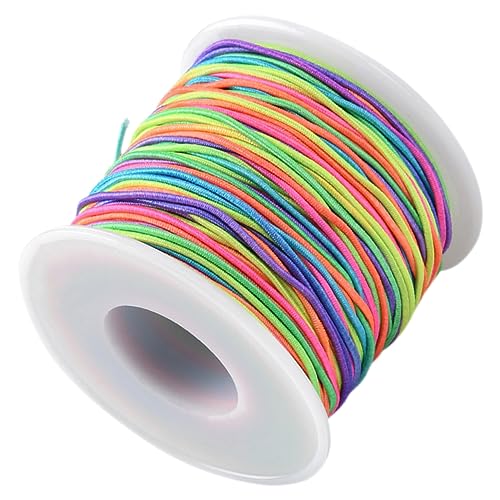 BELLIFFY 1 Rolle elastisches Schmuckband bastelzeug bastelschnur Schmuckbasteln Halskette Schnur klare Perlenschnur Schmuck DIY Ersatzschnur Schmuckperlenschnur DIY Schmuckseile Polyester von BELLIFFY