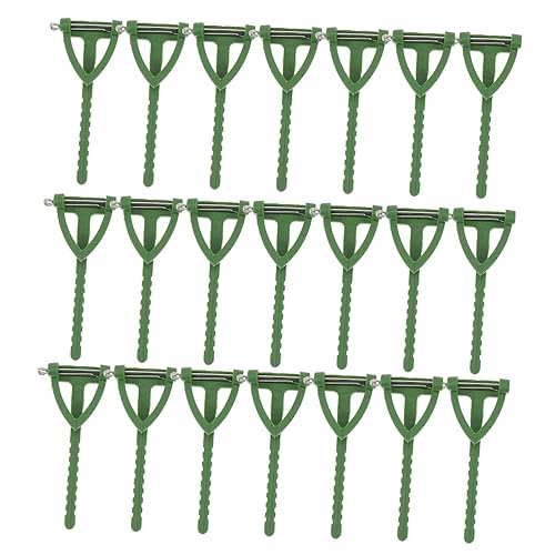 BELLIFFY 1 Satz 100 Stück Corsagenmaterial Selber Machen Miederknopfloch Korsage Diy Zubehör Ansteckblume Halter Zubehör Für Blumenbroschen Brosche Blumenhalter Kleid Broschen Plastik Green von BELLIFFY