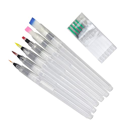 BELLIFFY 1 Satz 6St wasserlöslicher Pinsel Professionelle Aquarellpinsel Aquarellmalerei pinsel für kinder buntstifte palette schreiblernbleistift Pinsel Stift wasserspeicherpinsel Colorful von BELLIFFY