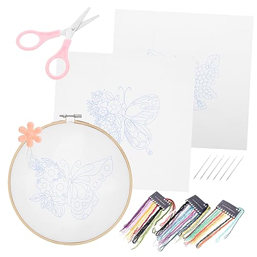 BELLIFFY 1 Satz Beginners Embroidery Embroidery Embroidery Kit Practice Embroidery Threads Kit Embroidery Set Stamped Embroidery Embroidery Kits for Beginners Beginners Embroidery Kit von BELLIFFY