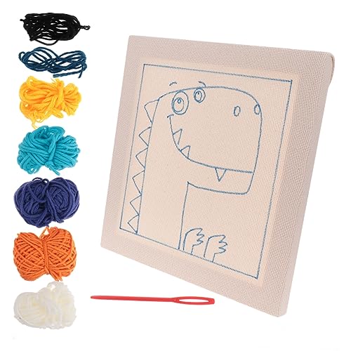 BELLIFFY 1 Satz Handgefertigtes Kunsthandwerk Punch-Nadel-Kit Stickereizubehör Stickerei-Kits Stickset für Kinder Häkelset für Kinder Handstickset handgefertigte Stickmaterialien Bambus von BELLIFFY