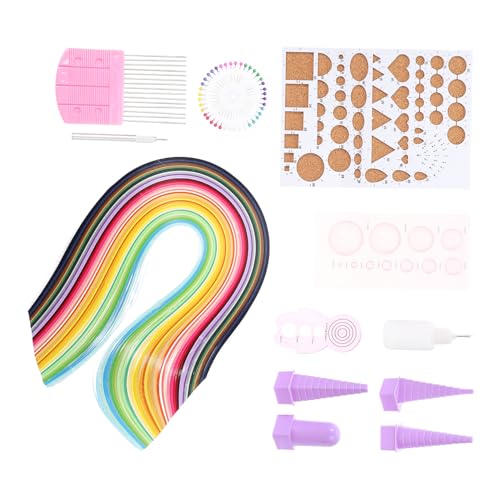 BELLIFFY 1 Satz Handgefertigtes Quiltset Aus Papier Curling-quilling Streifen Quillende Papierwerkzeuge Werkzeug Zum Rollen Von Papier Quilling-kit Aus Papier Quilling Kunstdruckpapier von BELLIFFY