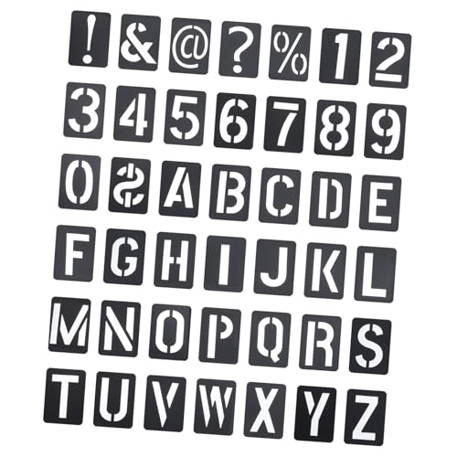 BELLIFFY 1 Satz Malschablonen Aus Kunststoff Diy-schablonen Aus Kunststoff Abwaschbare Malvorlagen Alphabet-vorlagen Buchstabenschablonen Selber Machen Dekorative Malschablonen Black Pp von BELLIFFY