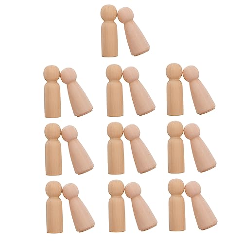 BELLIFFY 1 Satz Puppenspielzeug bastelset basteln für Holzpuppen für Kinderzimmer Puzzle- Anbindung Tiere malen Holzspielzeug malen hölzern von BELLIFFY