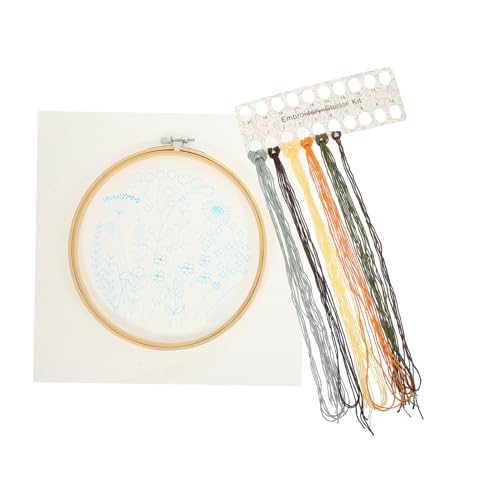 BELLIFFY 1 Satz Stickerei-Kit embroidery set Handarbeits-Set Kreuzstich-Set Stickzubehör Kreuzstichmaterial Bausätze Kreuzstichpackungen für Erwachsene Blumen-Nähset Blumen-Stickset Plastik von BELLIFFY