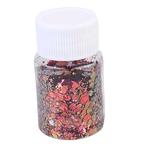 BELLIFFY 1 Satz handgefertigte Accessoires kunststoffperlen bastelmaterial Bastelzubehör Nail Palette Folienaufkleber kosmetischer Körperglitter DIY-Material Beutel aus Epoxidmaterial Rosa von BELLIFFY