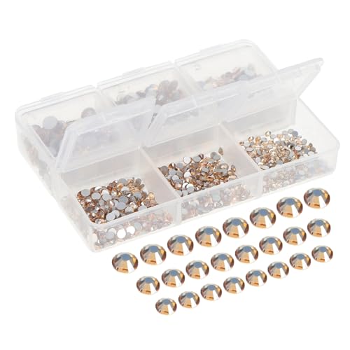 BELLIFFY 1 Schachtel Flache Strass-Accessoires Nagel Kunst Dekoration Nagel Edelsteine Nagelschmuck Strass Maniküre-Charme Nagelzubehör nail decoration Nagel Charms Nagelkunst-Dekore Glas von BELLIFFY