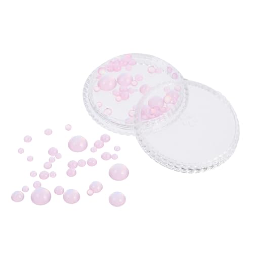 BELLIFFY 1 Schachtel Nagel-aufkleber -dekor Perlen-strasssteine Dekor Für Nagel Zarte Nageldekoration Kawaii Nagel Nagelperlen Blasendekorationen Violett Abs-verpackung von BELLIFFY