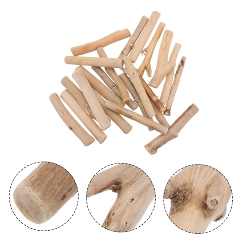 BELLIFFY 1 kleine Holzleiste naturholz bastelmaterial holzperlen DIY & Handwerk Sticks für Fotorequisiten Ornament Zubehör für Aquarien Aufklebermaterial selber machen Holzmaterial Khaki von BELLIFFY