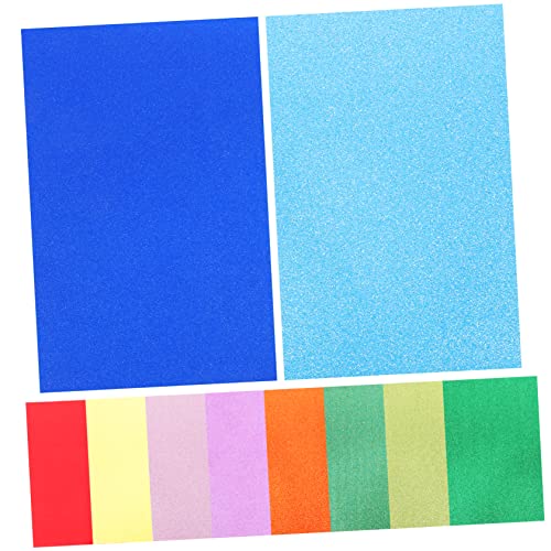 BELLIFFY 10 Blätter Paillettenschwammpapier A4-glitzerpapier Zum Basteln Glitzerpapier Für Party A4 Glitzerndes Bastelpapier A4 Glitzerpapier Glitzerschaumpapier Karton Eva-papier von BELLIFFY