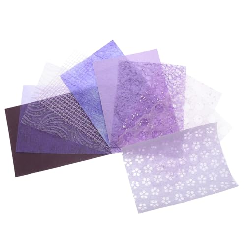 BELLIFFY 10 Blätter Taschendekorpapier paketpapier packpapier Bastelmaterial selber machen Hintergrundpapiermaterial Papiertablette Scrapbooking Bastelpapier Tagebuchmaterial Papier von BELLIFFY