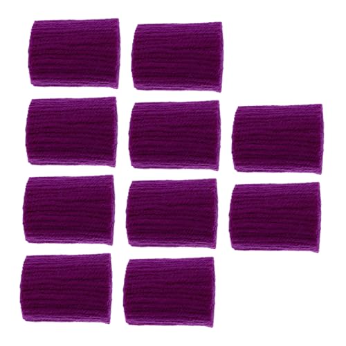 BELLIFFY 10 Rollen Stickgarn Für Teppiche Mehrfarbiges Garn Wollteppich Vorgeschnittenes Teppich-hakengarn Starter-set Zum Einhaken Von Teppichgarn Praktischer Rasthaken Fäden Violett Acryl von BELLIFFY