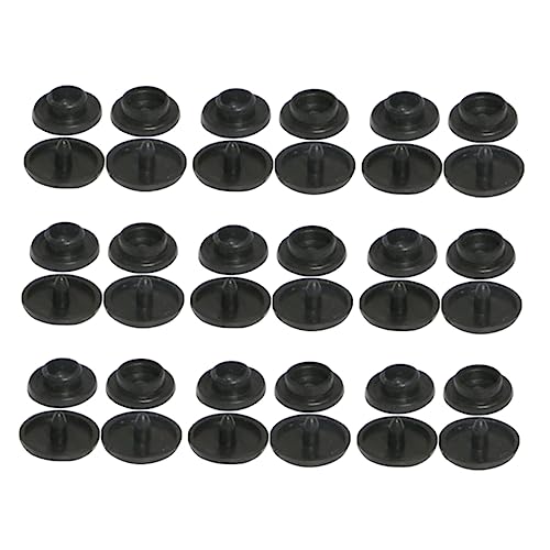 BELLIFFY 100 Sets T5 Druckknöpfe Aus Kunststoff Schwarz Nähverschluss Für Kleidung Bekleidungszubehör Ideal Für DIY Projekte Und Handarbeit von BELLIFFY