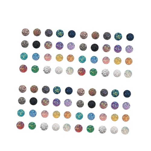 BELLIFFY 100 Stk Schmuck dekorative Perlen Edelstein-Ohrringe Strass-Ohrringe runde Perlen Ohrstecker für Ohrstecker Kreisperlen pezzettino Strasssteine runde Cabochons strass selber machen von BELLIFFY