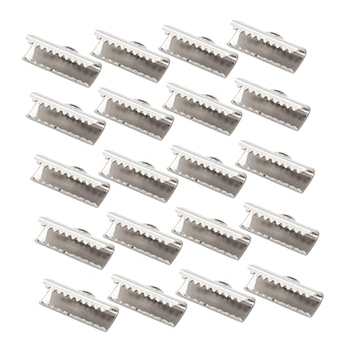 BELLIFFY 100 Stück Crimp Ends Bandklemmen Für Die Schmuckherstellung Edelstahl Verschlüsse Für Armbänder Halsketten Und Kettenverlängerungen Pinch Crimp Für Sichere Verbindungen von BELLIFFY