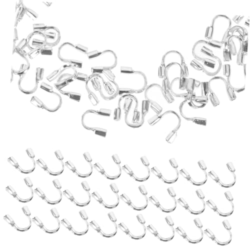 BELLIFFY 100 Teiliges U Förmiges Schnallen Zubehör DIY Halsketten Fadenschutz Freundschaftsarmband Set Kabelgebundener Bender Empfänger Spinner Halsketten Herstellung Von von BELLIFFY