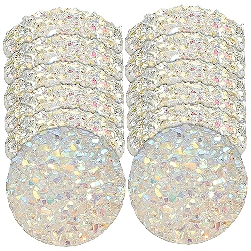 BELLIFFY 100St Gypsophila-Flachbodenbohrer DIY-Bastel-Patches runde Edelsteine schmuckherstellung schmuck machen Schuhverzierung Kartenverzierung Cabochons aus Harz Flatback-Kristall von BELLIFFY