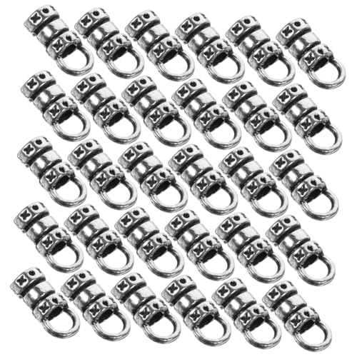 BELLIFFY 100St Riemenschnalle Schmuck Endkappen Kordelenden zur Schmuckherstellung Kordel endet Schmuck bastelzeug bastelbedarf key chain Schnalle aus Legierung selbstgemachte Schnalle von BELLIFFY