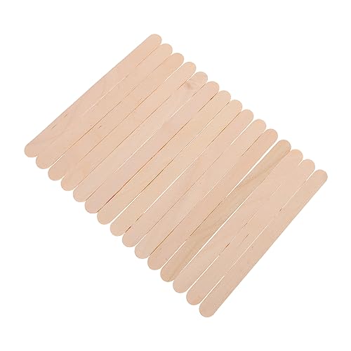 BELLIFFY 100St Rührstab eisstäbe bastelmaterial easy putz holzwerkzeuge klebepistolen DIY-Stick Farbmischstäbe Requisiten basteln Klebestift selber machen hölzern Beige Wiederverwendbar von BELLIFFY