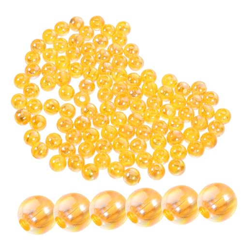 BELLIFFY 100St zarte kleine Perlen kunststoffperlen beads for jewellery Schmuckbasteln haarschmuck DIY abstandshalter perlen dekorative Acrylperlen DIY-Perlen DIY liefert zarte Acrylperlen von BELLIFFY