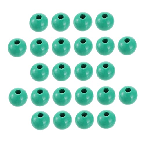 BELLIFFY 100st 14mm Farbige Holzperlen Lose Perlen Natürlich Farbige Perlen Makramee-perlen Perlenanhänger Selber Machen Bunte Perlen Massenperlen Schmuck Lose Kreisperlen Heimwerken Green von BELLIFFY