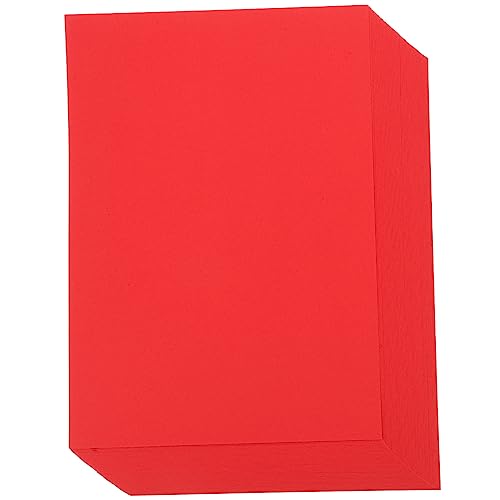 BELLIFFY 100st Handgemachte Marmelade Buntes Bastelpapier Faltpapier Selber Machen Bastelpapier Selber Machen Farbiges Bastelpapier Diy Sammelalbum Origami-papierkarton Papierstau Rot von BELLIFFY