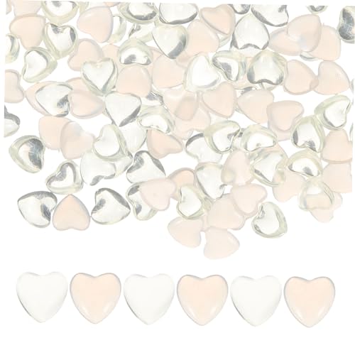 BELLIFFY 100st Nailart-herz-strasssteine Nagelanhänger Für Nagelkunst Nageldekor Nagelanhänger Für Damen Nagel Charms Manikürezubehör Herzanhänger Für Nägel Süße Nagelanhänger Harz von BELLIFFY