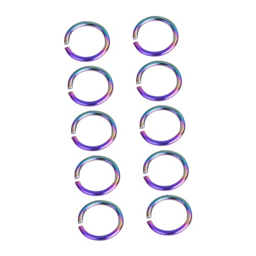 BELLIFFY 100st Offener Ring o Sprungring Basteln Biegering Zur Schmuckherstellung Kette Biegering Sprungring Selber Machen Goldener Biegering Schmuck Verschluss Rostfreier Stahl Colorful von BELLIFFY