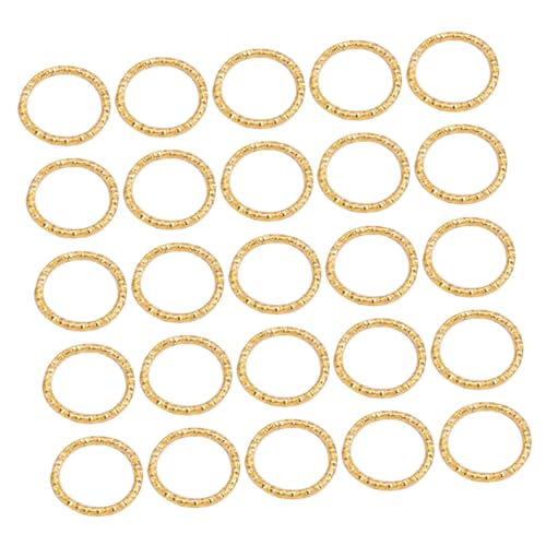 BELLIFFY 100st Zubehör Zur Schmuckherstellung Schnallenringe Schmuck Aus Sterlingsilber Gepresster Blumenschmuck Bulk-schmuck Biegeringe Aus Sterlingsilber Schmuckverbinder Bulks Golden von BELLIFFY