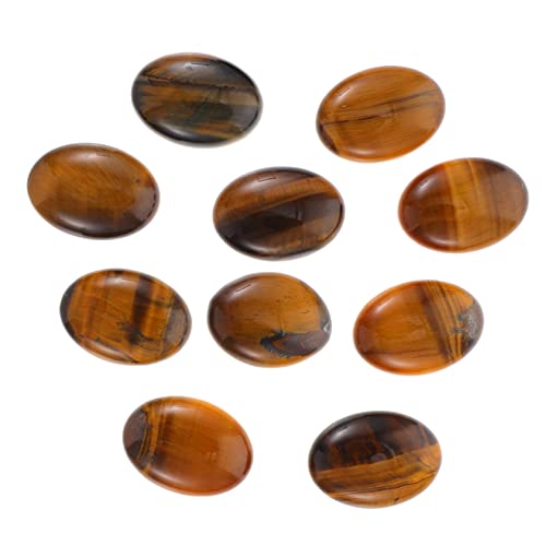 BELLIFFY 10St Edelstein-Patch Schmuckherstellung Steincabochons Cabochons mit flacher Rückseite Steincabochons-Ornament edelsteine schmucksteine Flatback-Stein Flatback-Cabochons Naturstein von BELLIFFY