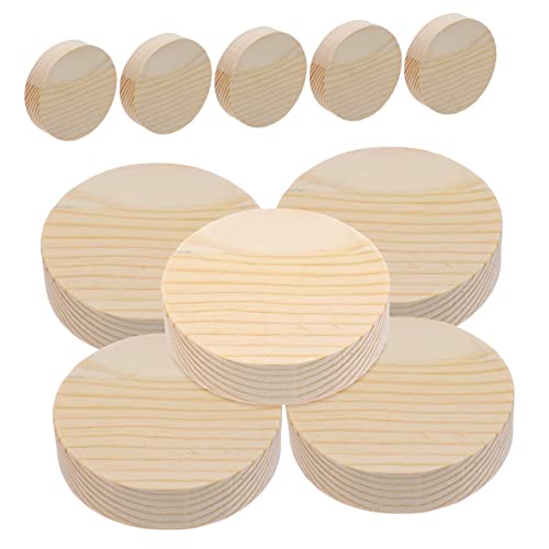 BELLIFFY 10St Holzspan kinder bastelset basteln für kinder holzbohlen bastelmaterial Tafelaufsätze DIY dekorative Accessoires Anzeige Holzscheiben für DIY-Projekte Holzornamente Hölzern von BELLIFFY