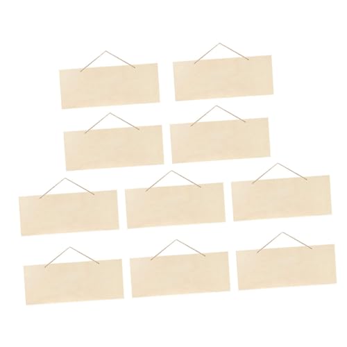 BELLIFFY 10St Leere Auflistung Hochzeit Zeichen Tür Rustikales Wohnakzente Holztafeln für Bastelarbeiten Unvollendete Holzplatten Holzschild für DIY hängende Holzscheiben Pappel von BELLIFFY