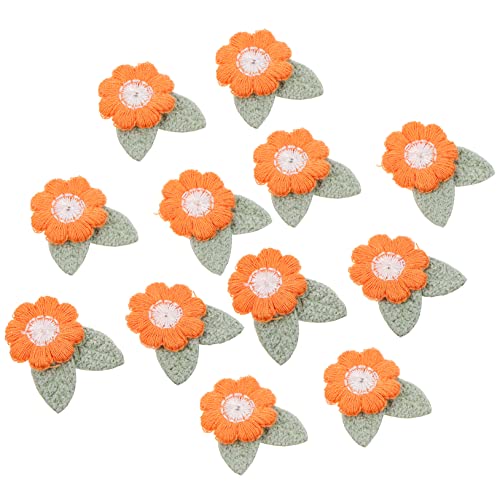 BELLIFFY 10St Stickzubehör muttertagsgeschenk zum basteln handmade polsterelemente Gänseblümchen-Dekor Aufkleber zum Aufnähen Kleiderapplikation Blumen bestickte Aufnäher Stoff von BELLIFFY