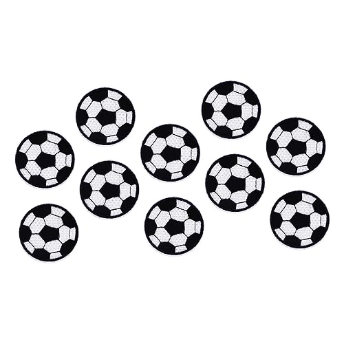 BELLIFFY 10st Fußball-aufkleber Stoffaufkleber Für Bekleidung Flicken Für Kleidung Fußball-stickpatch Fußball-kleiderflicken Stickerei-aufkleber-patches Fußball Patches Nähen Sport-patch von BELLIFFY