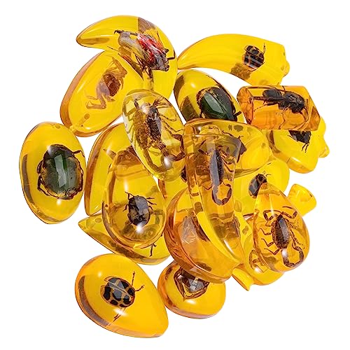 BELLIFFY 10st Kinderspielzeug Insektenexemplar Bernstein Bernsteinschmuck Bernstein Schmuckstein Bernstein Anhänger Schmetterlingsanhänger Aus Bernstein Schmuck Bernstein Charms Harz von BELLIFFY