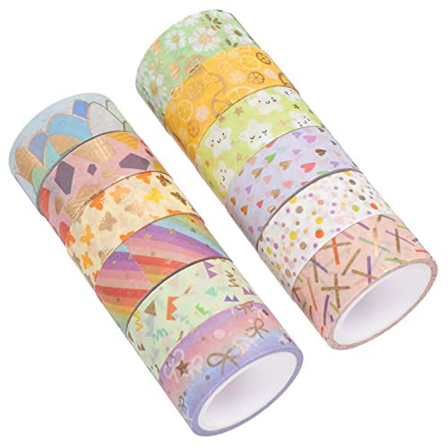 BELLIFFY 12 Rollen Entzückendes Washi-klebeband Bastelband für Scrapbooking Klebeband für Jungen und Mädchen Studenten von BELLIFFY