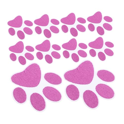 BELLIFFY 12St Gestickte Aufnäher cute patches decorative patches purple patches fabric patches Self-adhesive patches Eisenflecken Patches nähen Flicken aufnähen Polyester Violett von BELLIFFY