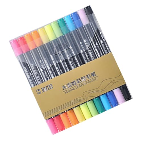 BELLIFFY 12St Malstift Aquarellmarker Graffiti-Marker Pinselstifte zeichnen doppelköpfige Markierungsstifte schreibkladde calligraphy stifte Aquarellstifte Zeichenstifte Plastik Colorful von BELLIFFY