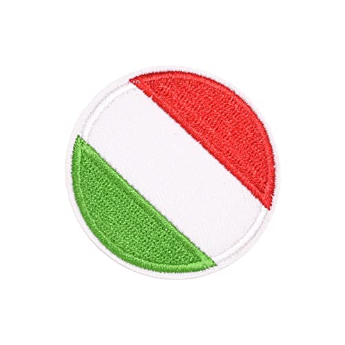 BELLIFFY 12st Flaggenpatch Pflaster Aufkleben Italienisches Abzeichen Patch Stickerei-diy-patch Aufkleber Patches Applikation Mit Italienischer Flagge Aufnäher Mit Italienischer Flagge von BELLIFFY