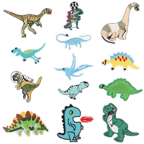 BELLIFFY 13st ，，， Taschenaufnäher Kleidungsdekore Cartoon-dinosaurier-patches Exquisite Applizierte Patches Flicken Aufbügeln Kleidungsstück Applikation ， von BELLIFFY