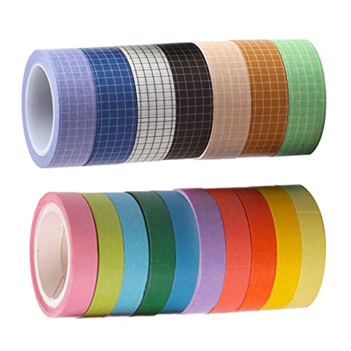 BELLIFFY 17St DIY Washi Tape buch dekoration the washi tape Notizzettel Rucksack Dekoration Bleistiftbox Dekoration Washi-Tape basteln beschreibbares Washi-Tape Geschenkband Washi-Klebeband von BELLIFFY