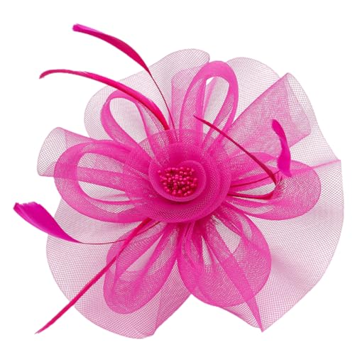 BELLIFFY 1950er Accessoires für Damen hochzeit braut kopfschmuck für Frauen Teehüte für Frauen wedding hair accessories Haarschmuck Fascinator-Hut Tee Hut Gittergewebe von BELLIFFY